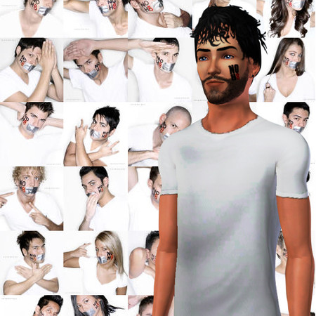 Sims 3 — NOH8 Cheek Paint by sceneheartsx — Support the NOH8 Campaign (http://www.noh8campaign.com) with this cheek