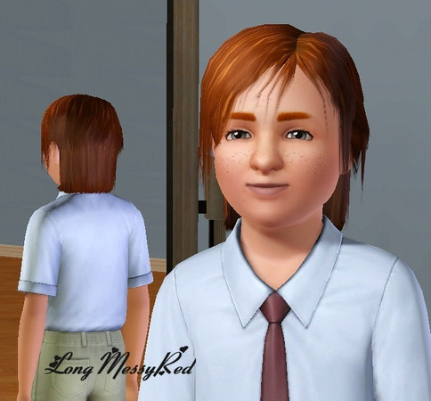 Sims 3 — cmLongMessyRed by Greda — No Description