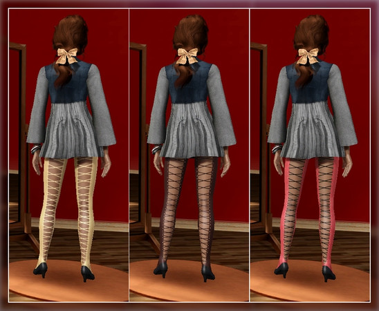 Sims 3 — SexyCorsetBackTights by moschino_K — Stockings