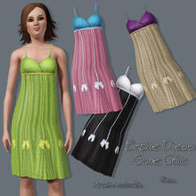 Sims 3 — AF Empire Dress Gone Chic by Elena. — Elena. @ TSR