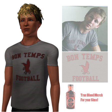 Sims 3 — Bon Temps Football - Mens by sceneheartsx — Are you a True Blood addict? Download this replica Bon Temps