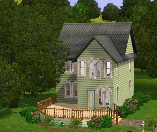 Sims 3 — Simple Victorian by fairygirl8000 — Two bedrooms, two baths, livingroom, and kitchen Download Regal Set from