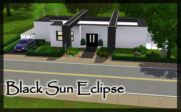 Sims 3 — Black Sun Eclipse by hallowxlr — A modern, one bedroom, one bathroom house.