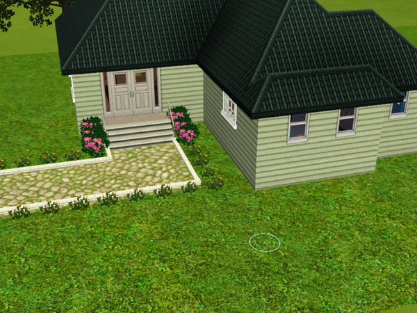 Sims 3 — Old Townhouse by kennakitty — This house is a one story house with two bedrooms and one and half bathrooms.