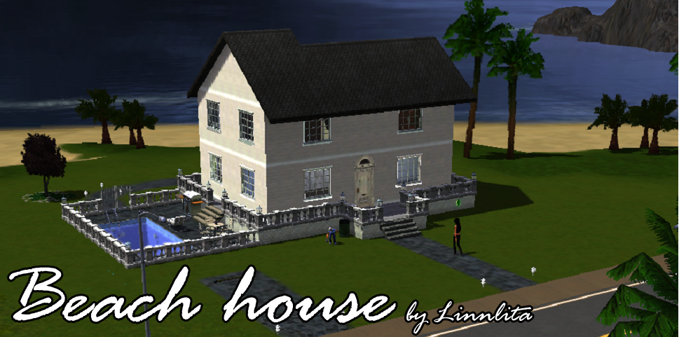 Sims 3 — Lovely beach house. by oldmember_Linnlita — This house is dedicated to the most awesome The Sims download and