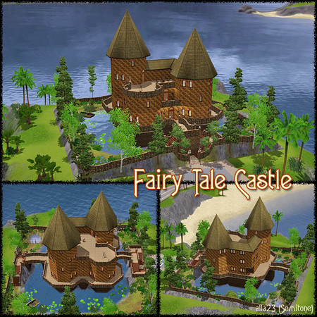 Sims 3 — Fairy Tale Castle by Semitone — Am-m... Just a little castle. =) It was build for four fantastic sims from