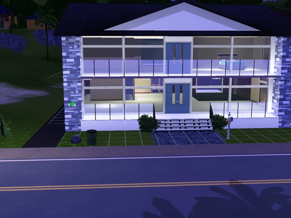 Sims 3 — Beachy Modern by mystik_miss — 2br 2bath 2 story beachfront home. Nice, quaint backyard with room for a garden,
