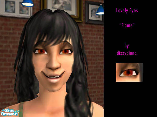 Sims 2 — Lovely Flame Eyes by dizzydiana — Some lovely flame coloured eyes for your sims :)