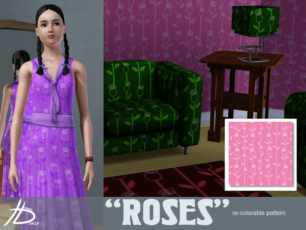 Sims 3 — Roses by Hanna_Darzy — rose, ornament
