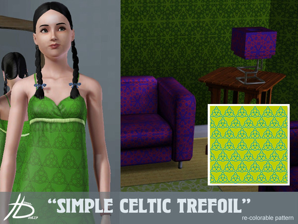 Sims 3 — Creen trefoil (stylisation) by Hanna_Darzy — trefoil, ornament, celtic 