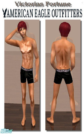 Sims 2 — VF American Eagle Boxer Brief - 2 by fortunecookie1 — Here are five new boxer briefs for your male sims to go