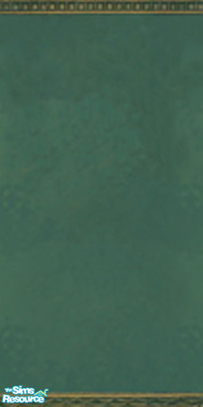 Sims 2 — Art Nouveau Swan Set - Wall-Green by 71robert13 — A subtly mottled sea green Pain with gold accented top &