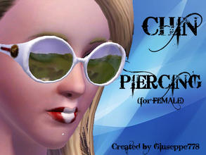 Sims 3 — Chin Piercing (for Female) by Giuseppe778 — Chin Piercing for Female young adults and adults. NOTE: You can