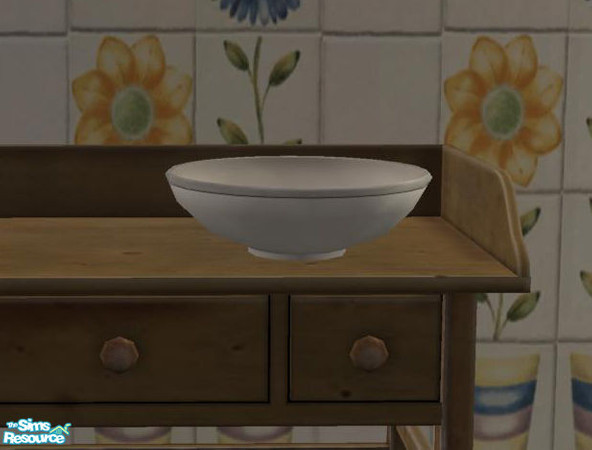 Sims 2 — Irish Milkbench  - recolor waterbowl white by ShinoKCR — 