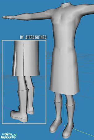 Sims 2 — Kilt for Males - Mesh AG123 by aikea_guinea — Base game compatible, recolors welcome.