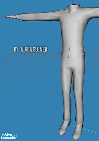 Sims 2 — Sweater with Sneakers for Adult Males 2  - Mesh AG122 by aikea_guinea — Base game compatible, recolors welcome.