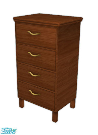 Sims 2 — South Shore Bedroom - Dresser - Tall by sim_man123 — Tall single tile dresser mesh from my South Shore Bedroom.
