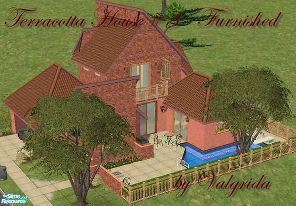 Sims 2 — Rue d\'Arles: Terracotta House # 3 Furnished by Valgrida — Southern France and Provence have been the sources of
