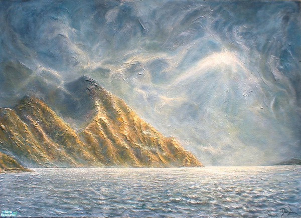 Sims 2 — Painting Set - Impressionist Set - Sea Cliffs by carrie8abug — 