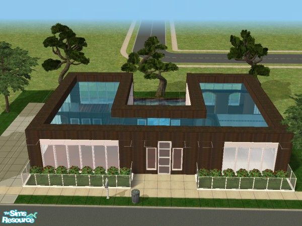 Sims 2 — Modern House 1 by kissme87 — Modern House for ur sims . Wall by tribeccasims , 4ESF . Floor by tribeccasims ,