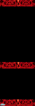 Sims 2 — DragonLace Set 3 - Individual Item by WelshWitch — Black walls with lace effect coving. Set 3 Wall 4. Red.