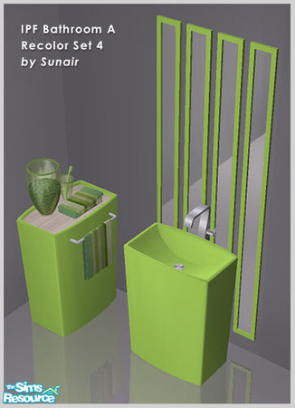Sims 2 — IPF Bathroom A - Recolor set 4 by Sunair — IPF Bathroom A - Recolor set 4 (nature)