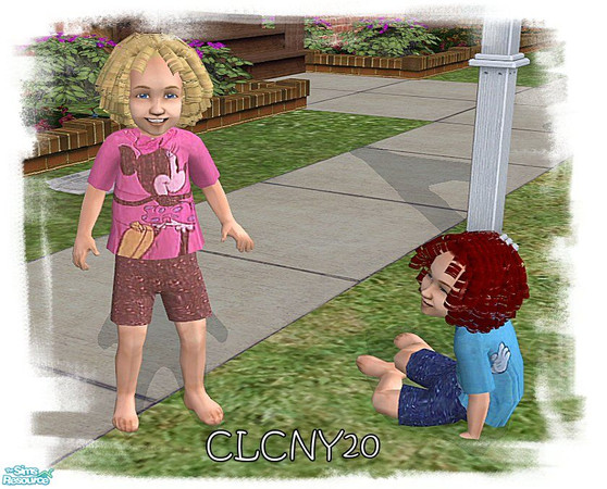 Sims 2 — Minnie Mouse Hug PJ's - Toddlers by clcny20 — The second I saw this shirt, I knew I had to make it. Now, Minnie