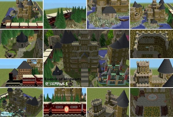Sims 2 — Essence of Hogwarts by stephanie_b. — Hogwarts: School (7 levels/4 Common Rooms &