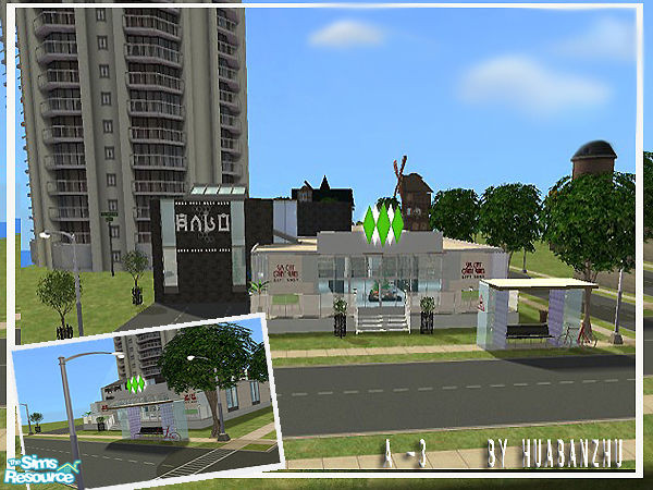 Sims 2 — Bookshop(A-1) by huabanzhu — 