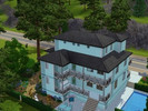 Sims 3 — The Blue House by kpoary — If you like blue, this is the house for you.