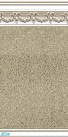 Sims 2 — jsf2WSAntelope by jsf — A neutral colored wall in antelope brown is held in elegant white mouldings with a swag