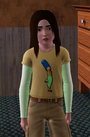 Sims 3 — childtop_simpson by oldmember_yaru — Marge Simpson