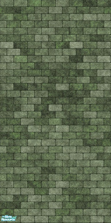 Sims 2 — MRC Brick  - Green by MidnightRose — Brick walls