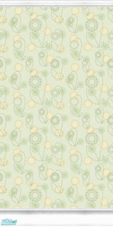 Sims 2 — Spring Flower Collection #1-2 by katalina — Pastel shades of sage and delicate floral walls and flooring. Enjoy!