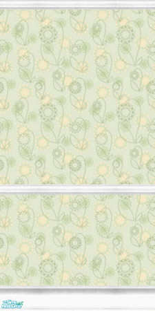 Sims 2 — Spring Flower Collection #1-3 by katalina — Pastel shades of sage and delicate floral walls and flooring. Enjoy!
