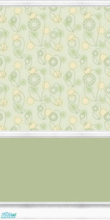Sims 2 — Spring Flower Collection #1-5 by katalina — Pastel shades of sage and delicate floral walls and flooring. Enjoy!
