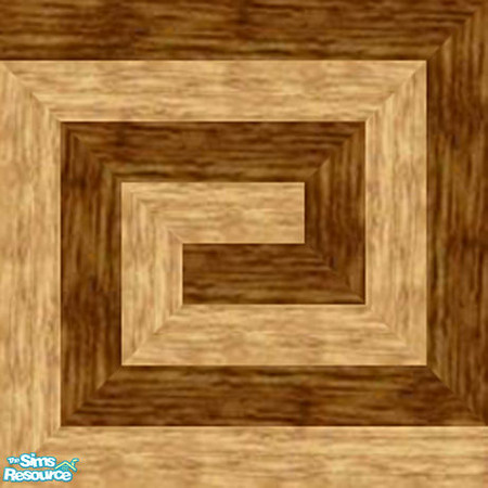 Sims 2 — Art Nouveau- Bouquet set Floor: Greek Square Spiral by 71robert13 — Light and dark oak planketts combine to