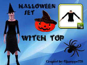 Sims 3 — Witch Top by Giuseppe778 — 31 October is Halloween, celebrate this holiday to your sims with this set of 3