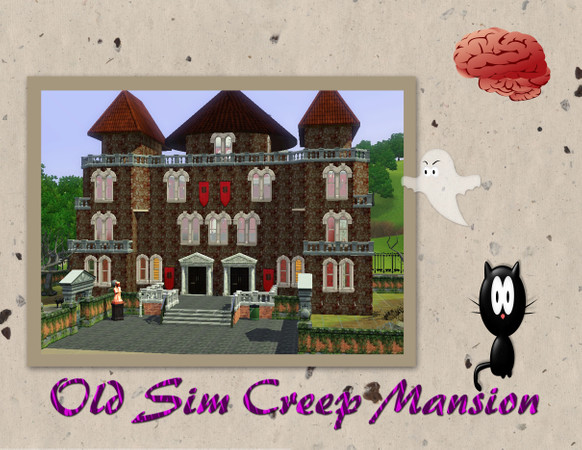 Sims 3 — Old Sim Creep Mansion by Greda — Lord Conrad Creep Build this Mansion by Himself and doesn't like anyone
