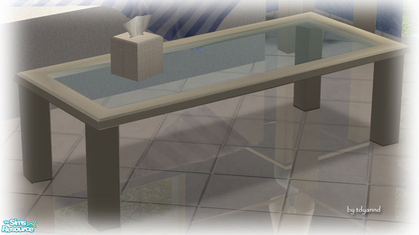 Sims 2 — Apple Living Tables RC - Porcelain - Coffee Table by tdyannd — A porcelain recolor of my Apple Living Tables.