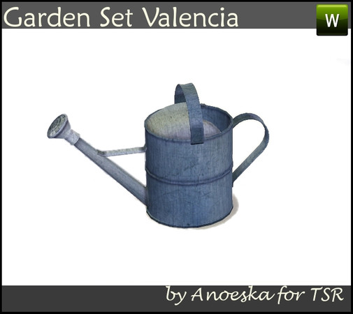 Sims 3 — Valencia Watering Can by AnoeskaB — Watering can, part of the Valencia Garden Set.