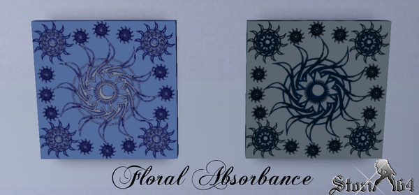 Sims 3 — Floral Absorbance by stori_64 — Abstract floral and sun design