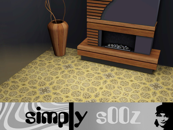 Sims 3 — Simply Pompei by s00z — A mosaic floor pattern.