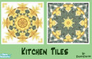 Sims 2 — Kitchen Floor Tiles Set by SuperStar94 — A set of kitchen floor tiles in green and yellow.