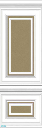 Sims 2 — jsf2WPFW2Taupe by jsf — Newly proportioned, fully wainscotted, versatile, white panels trimmed out with inserts