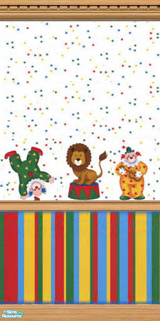 Sims 2 — Circus Fun Wallpaper 2 by Grammy_Moon — Circus themed wallpapers for your little sims.
