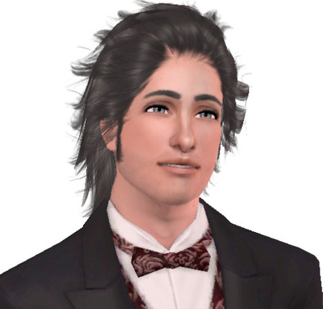 Sims 3 — Leopold Mahler by AnnieBoo — Another handsome and talented ghost. A very sweet man with a strong name. Hair