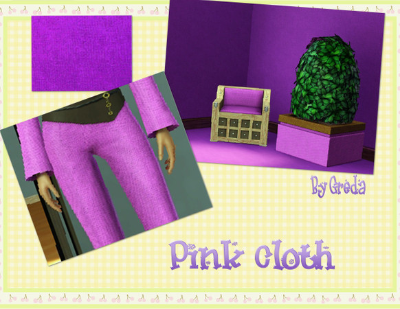 Sims 3 — Pink Cloth by Greda — Pattern