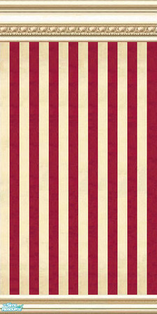 Sims 2 — jsf2PLERRubySheen by jsf — Newly revised ParkLane mouldings embellished with egg and rope detail hold ruby red