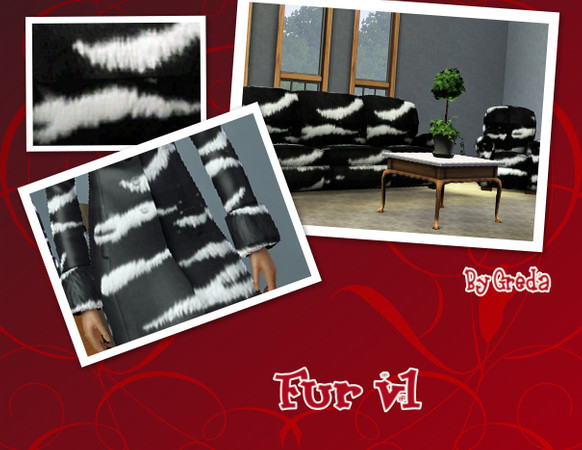 Sims 3 — Fur v1 by Greda — Fur Pattern